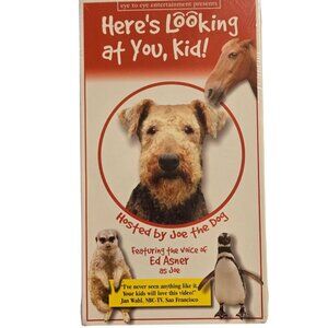 Heres Looking At You Kid VHS Tape Joe The Dog Ed Asner Airedale Terrier NOS 2002